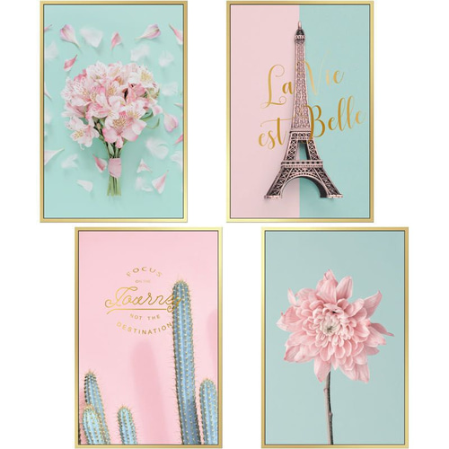 ウォールステッカー S18 北欧 花 エッフェル塔 DIY 壁飾り インテリア
