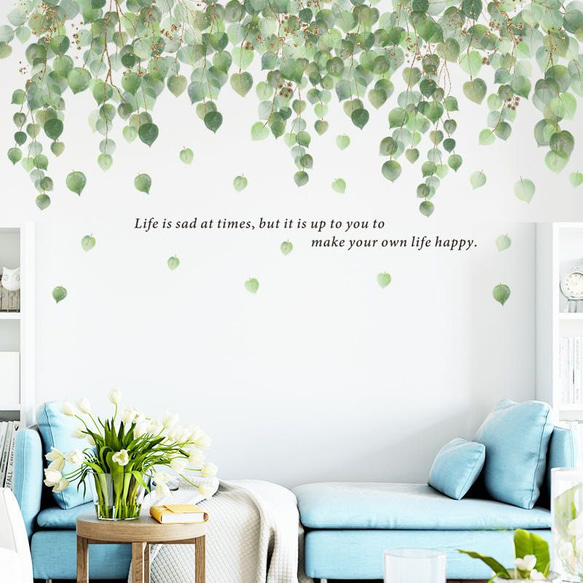 専用ページ　㉞　3点　ウォールステッカー 北欧 鑑賞　植物　葉　流れ　DIY 壁飾り　インテリアシート　剥がせるシール 3枚目の画像