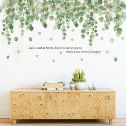 専用ページ　㉞　3点　ウォールステッカー 北欧 鑑賞　植物　葉　流れ　DIY 壁飾り　インテリアシート　剥がせるシール 4枚目の画像