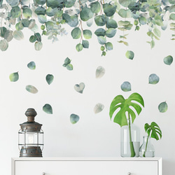 ウォールステッカー S54　北欧 植物　葉　リビング　DIY 壁飾り　壁シール　インテリアシート　送料無料 2枚目の画像