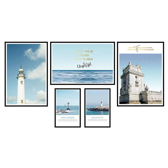 ウォールステッカー S101　北欧　灯台　海　城　DIY 壁飾り　壁シール　インテリアシート　送料無料 5枚目の画像