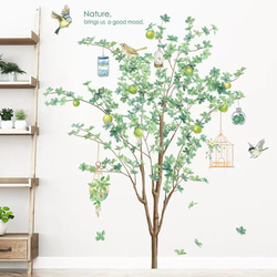 ウォールステッカー S172 植物　レモンツリー　木　鳥　癒す　ナチュラル　DIY 壁シール　インテリア　送料無料 4枚目の画像