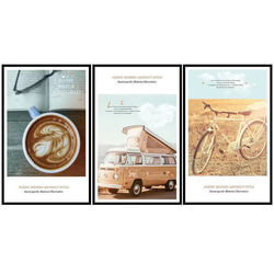 ウォールステッカー S176 北欧 コーヒー　自動車　自転車　ins風　カフェ風　DIY 壁シール　インテリアシート　 5枚目の画像