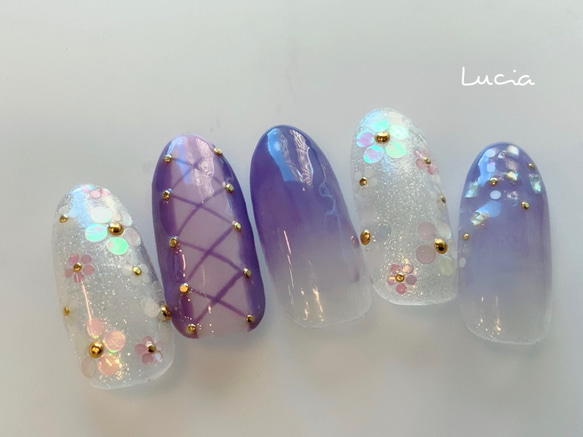 ラプンツェル風ネイル ネイルチップ（つけ爪） ルチア 通販