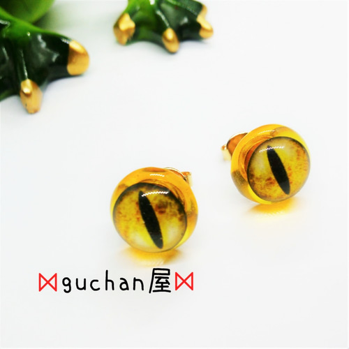 爬虫類アイ（有鱗目）の個性的ピアス No.113 ピアス（スタッド・一粒  