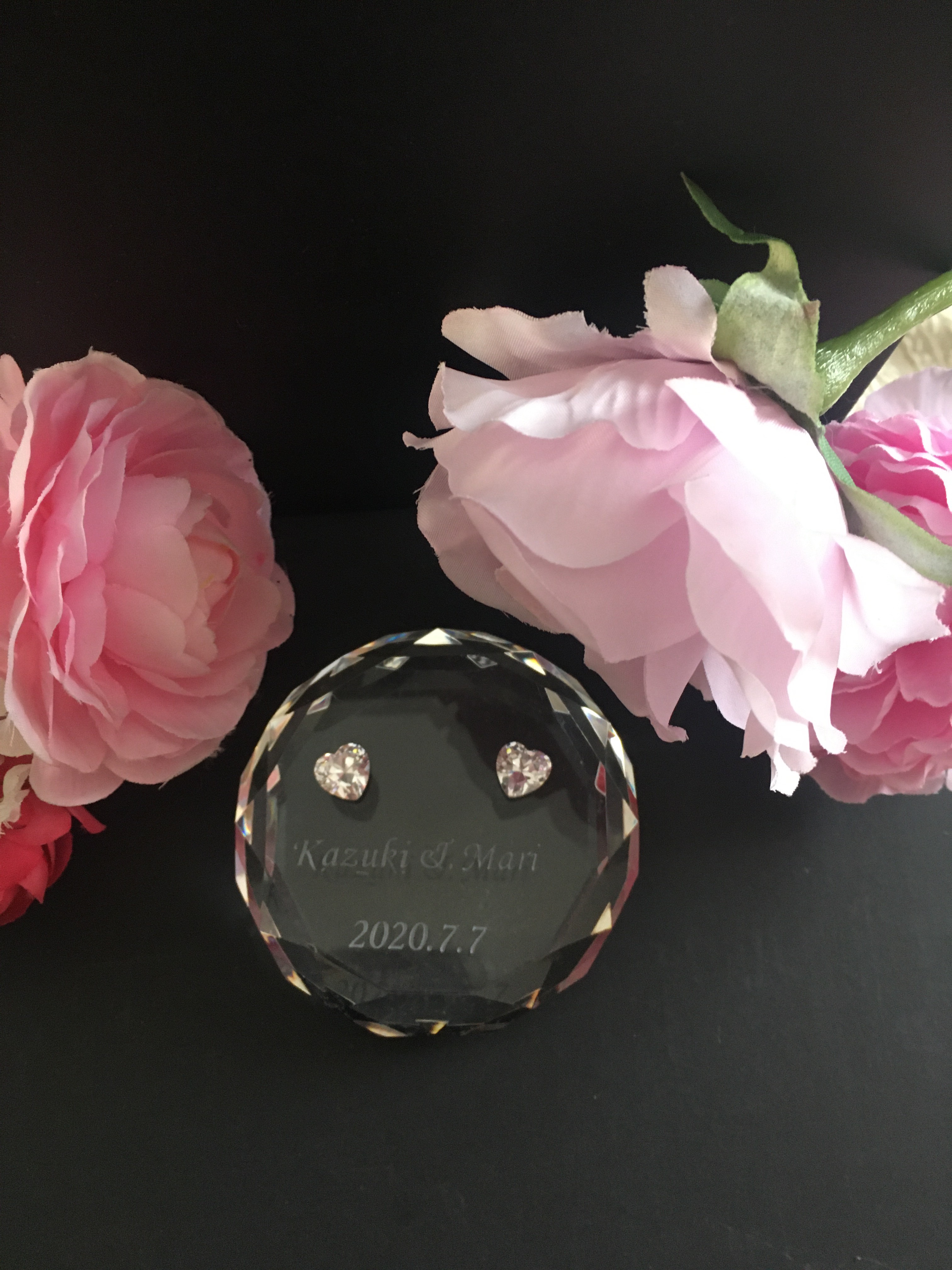 クリスタルハートリングピロー