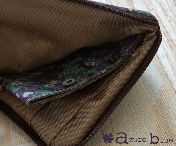 ミニ財布　リバティ Wiltshire（ウィルトシャー）パープル 2枚目の画像