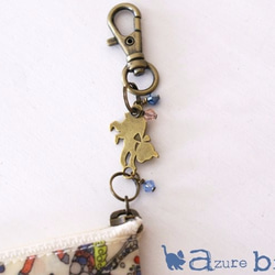 ミニミニポーチ　リバティ My Little Pace（マイ・リトル・ペース）ブルー 4枚目の画像