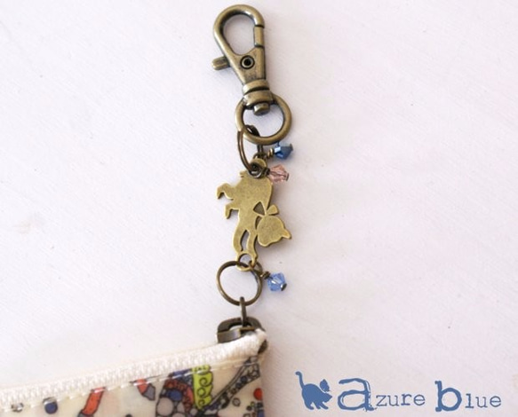 ミニミニポーチ　リバティ My Little Pace（マイ・リトル・ペース）ブルー 4枚目の画像