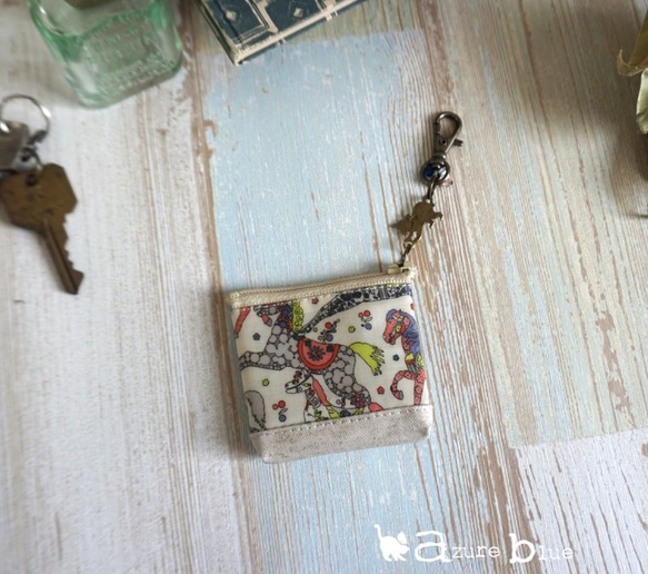 ミニミニポーチ　リバティ My Little Pace（マイ・リトル・ペース）ブルー 3枚目の画像