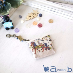 ミニミニポーチ　リバティ My Little Pace（マイ・リトル・ペース）ブルー 5枚目の画像