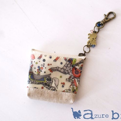 ミニミニポーチ　リバティ My Little Pace（マイ・リトル・ペース）ブルー 6枚目の画像