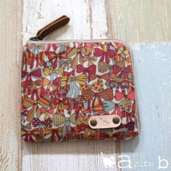 ⋆ミニ財布　リバティ Jenney's ribbons　ピンク 3枚目の画像