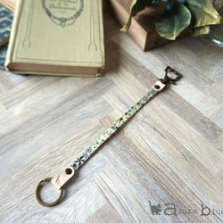 バッグキーホルダー リバティ Adelajda（アデラジャ）ネイビー 2枚目の画像