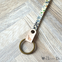 バッグキーホルダー リバティ Adelajda（アデラジャ）ネイビー 3枚目の画像