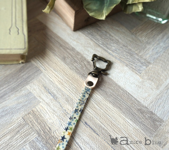 バッグキーホルダー リバティ Adelajda（アデラジャ）ネイビー 4枚目の画像