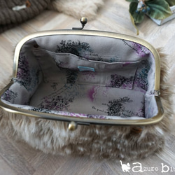 冬の新作＊バンビ柄ファーのがま口バッグ 2way【受注製作】 3枚目の画像