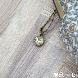 【受注製作】がま口通帳ケース リバティ Sleeping Rose ベージュ 3枚目の画像