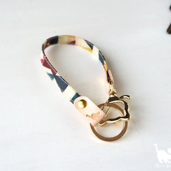 バッグキーホルダー リバティ Robin（ロビン） マルチ 1枚目の画像