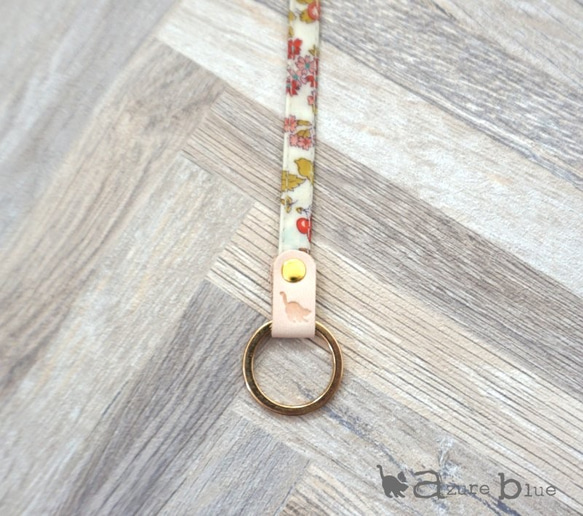 バッグキーホルダー リバティ Nancy animal ビビット 3枚目の画像