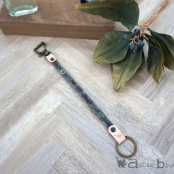 バッグキーホルダー リバティ Wiltshire パープル 2枚目の画像