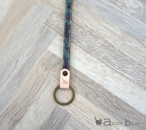 バッグキーホルダー リバティ Wiltshire パープル 4枚目の画像