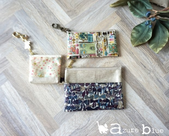 キーポーチ Nancy Animal　リバティラミネート生地 19枚目の画像