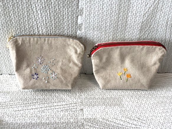 刺繍のポーチ 9枚目の画像