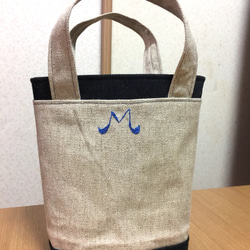 イニシャル刺繍のトートバック（イニシャルオーダー） 2枚目の画像