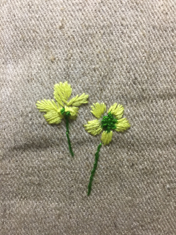 野の花トートバック（リースの花飾り） 5枚目の画像