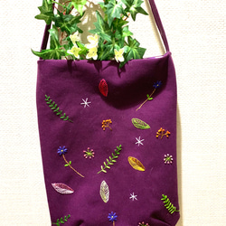 紫の野花ショルダー 3枚目の画像