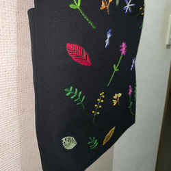 野の花刺繍の縦長ショルダー 11枚目の画像