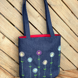 ハンドメイドショルダーバッグ☆はなはなはちページです♪ ☆ショルダーバッグミニ花刺繍レース柄 | 京都/kitekite