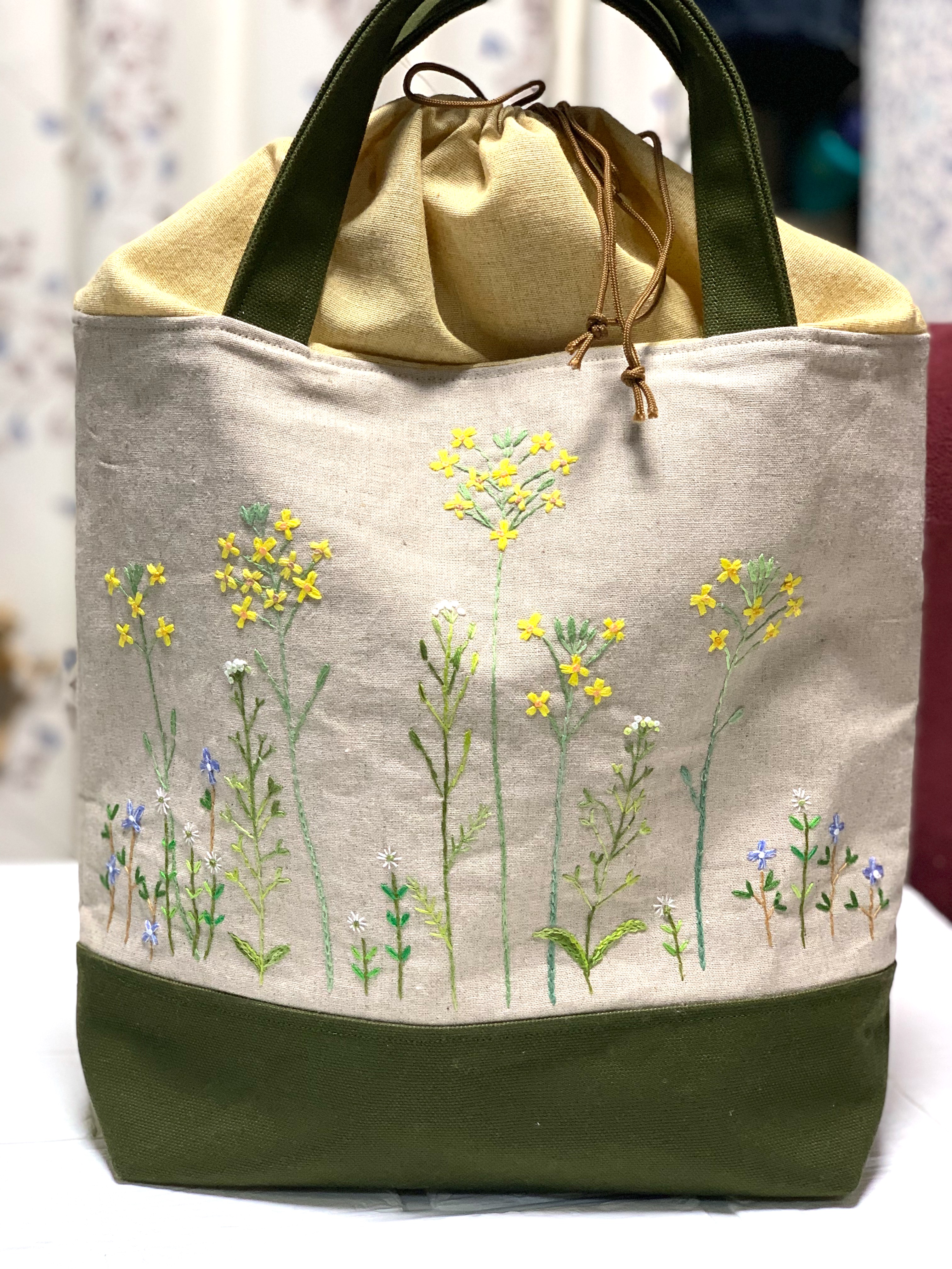 菜の花のトートバッグ