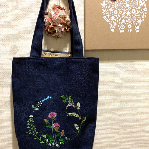 み*ん様 familiar 刺繍デザイン トートバッグ ito 刺繍ミニトートバッグ[品番：BCYW0026438]｜BACKYARD FAMILY