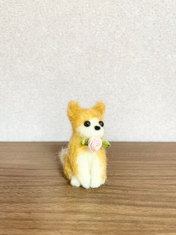 秋田犬　羊毛フェルト 4枚目の画像