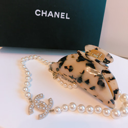 べっ甲　大サイズヘアクリップ強力髪の多い方フランス製パリ超高品質　マーブルべっこう　大人の女性へ 6枚目の画像