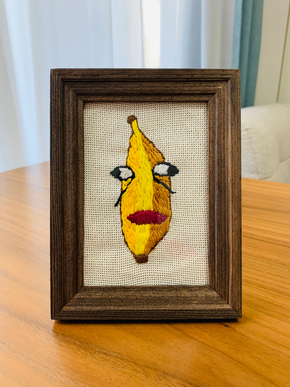 バナナ（刺繍） 1枚目の画像