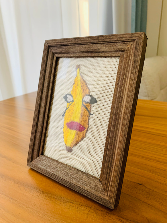 バナナ（刺繍） 3枚目の画像