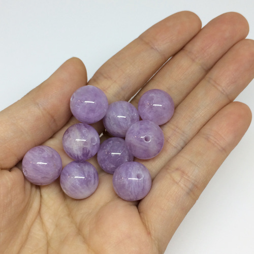 ラベンダーアメジスト 約12mm 2粒【粒売り】 天然石 manifest stone