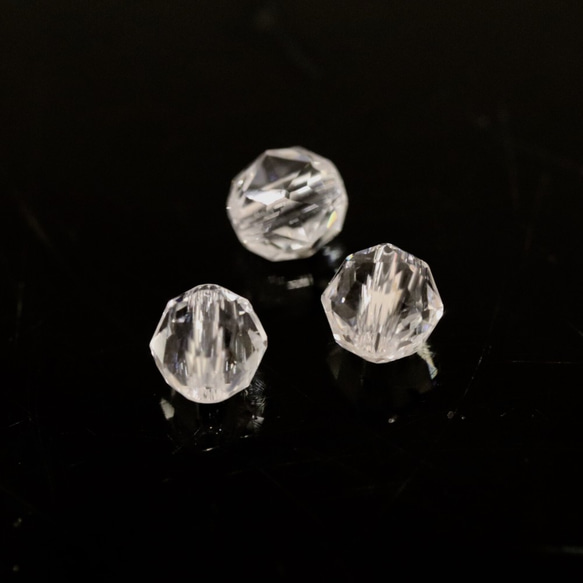 水晶スターカット 約6mm  3粒 6枚目の画像