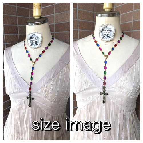 CHANEL♡ビジュー　ネックレス　オールド ヴィンテージシャネルストーンビジューロザリオ ネックレス