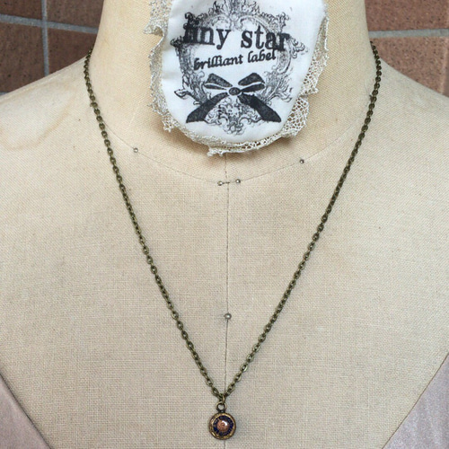 8mm ヴィンテージ AMERICAN REGIONドームカボションネックレス