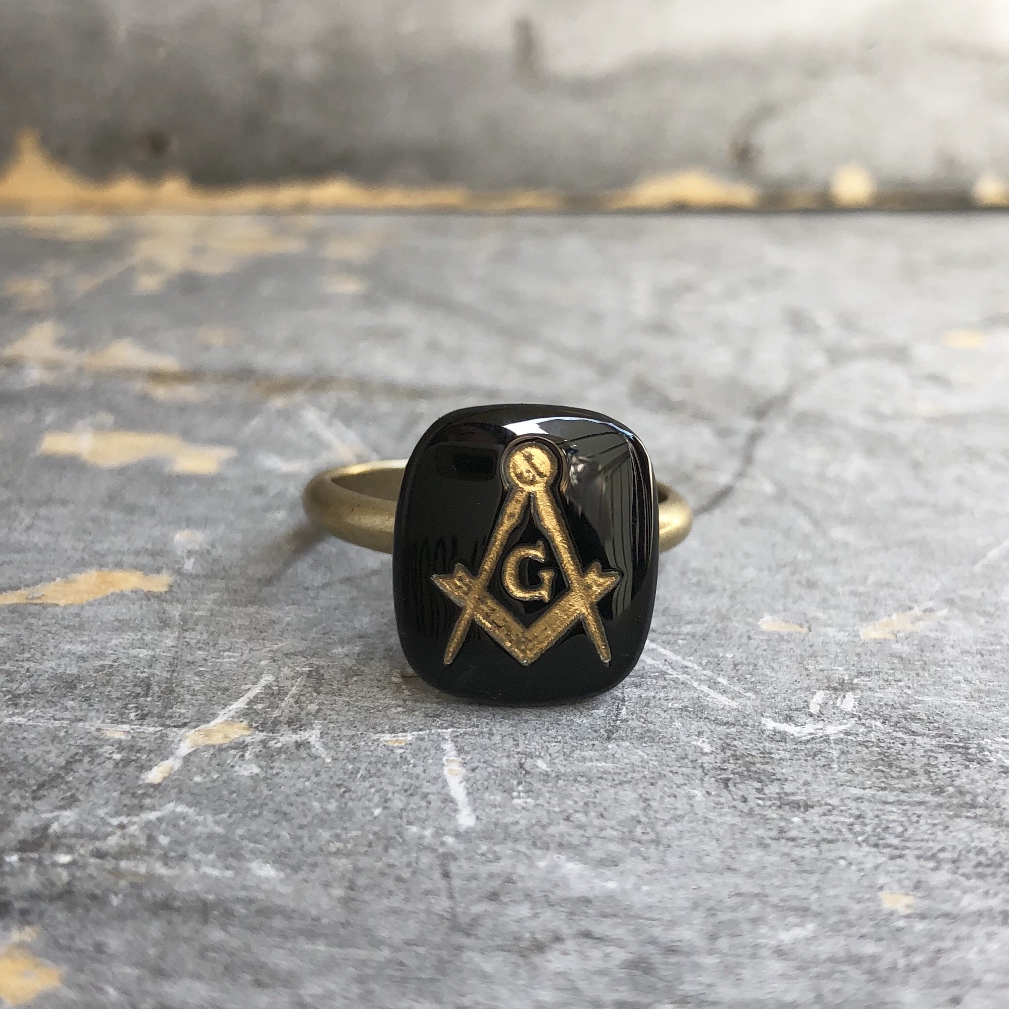 ソードチェーン フリーメイソン　指輪　リング　ビンテージ Masonic Vintage Sword Chain Made in England Short フリー