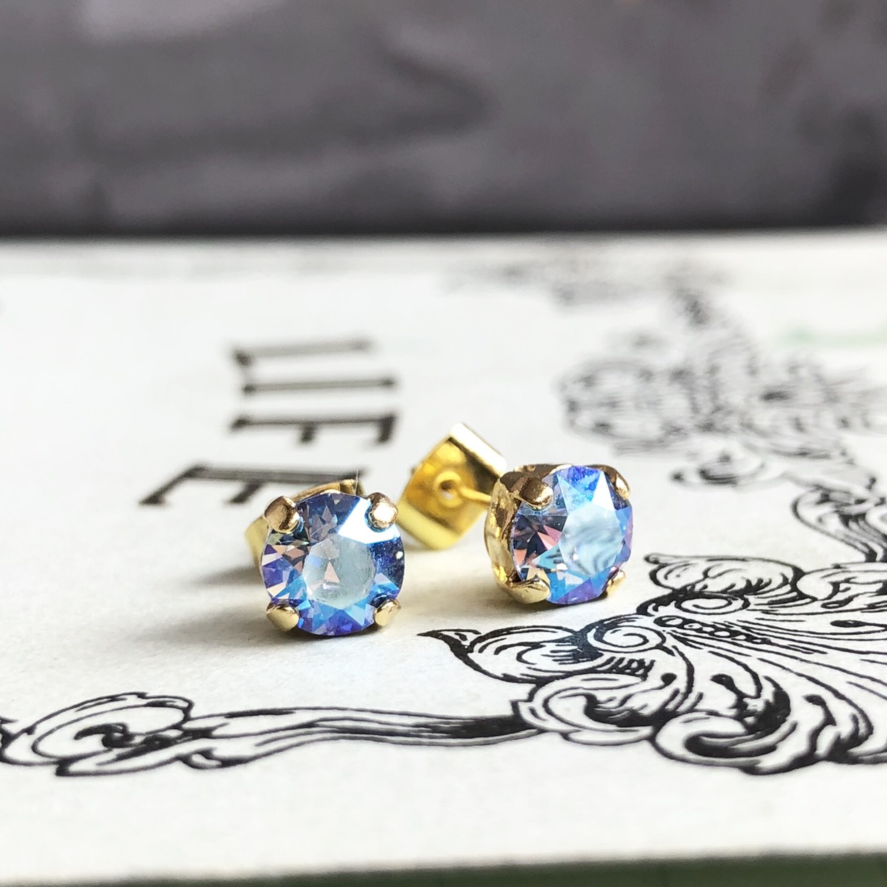 Self-Portrait クリスタルリボンピアス
