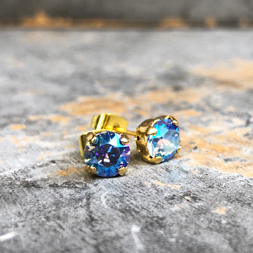 perfect blueクリスタルストーンピアス イヤリング