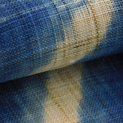 購入者ページ未使用同然●模様●名古屋帯●本麻藍染●362●長尺 本麻藍染め絞り九寸名古屋帯 新品反物 和装小物（帯・半襟） 大沼友伸