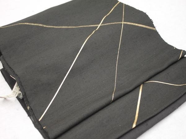 綾織り紬地金線名古屋帯　新品反物 35,750円