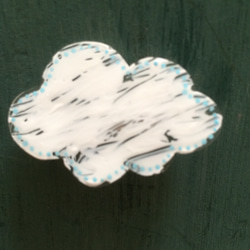 雲のブローチ ブルー 4枚目の画像