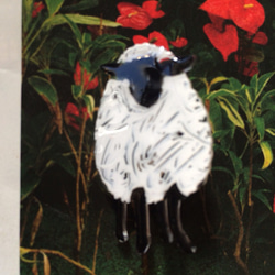 sheep ひつじのブローチ 1枚目の画像
